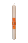 Taufkerze „Orange Kreuz“ (4 ×40 cm)