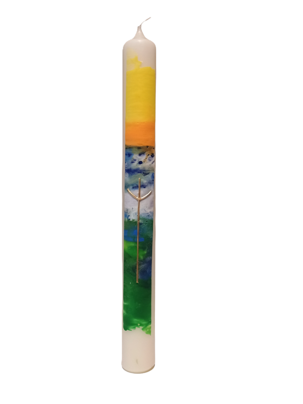 Taufkerze „Neue Schöpfung B“ (4 ×40 cm)