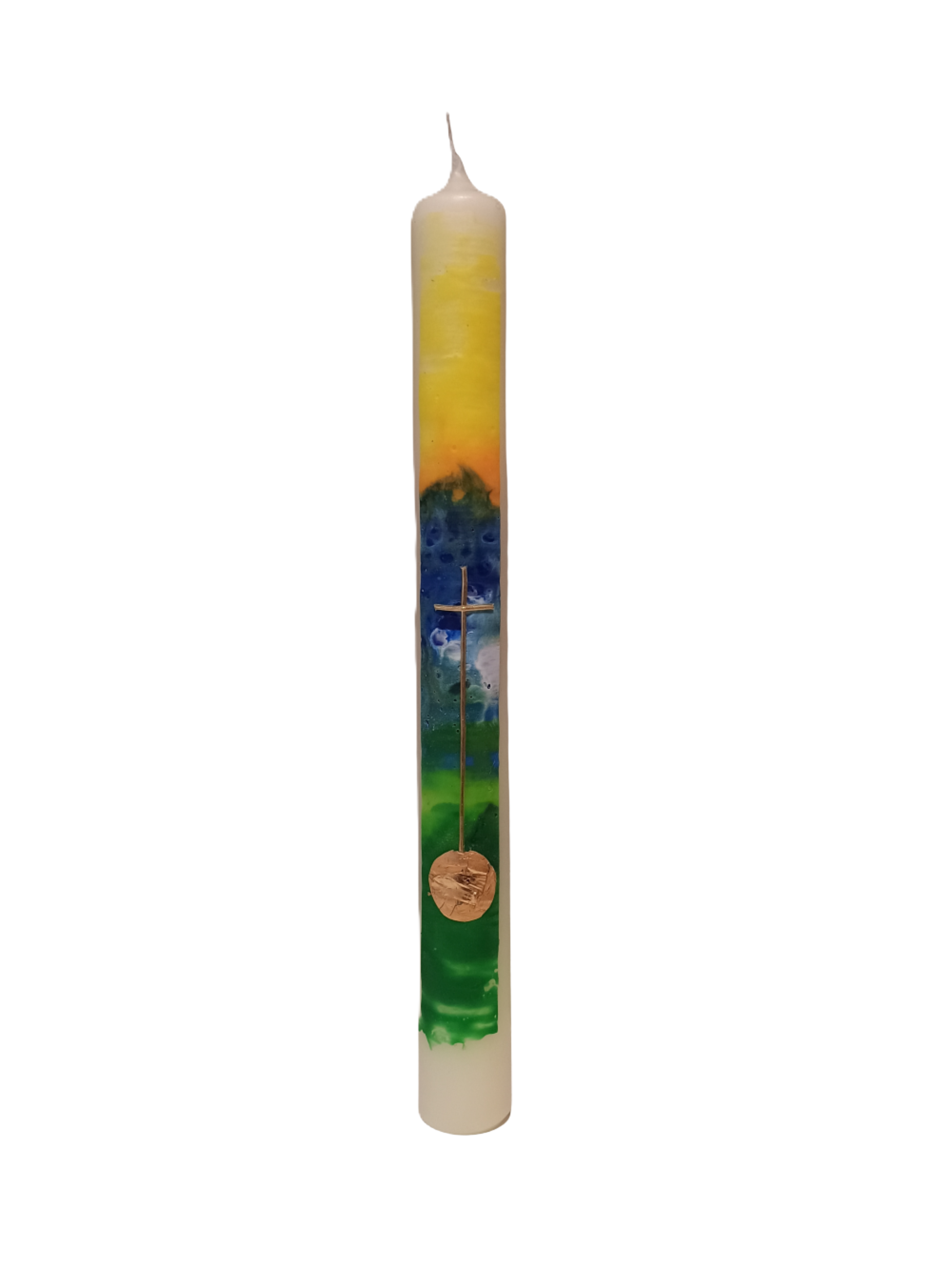 Taufkerze „Neue Schöpfung C“ (4 ×40 cm)