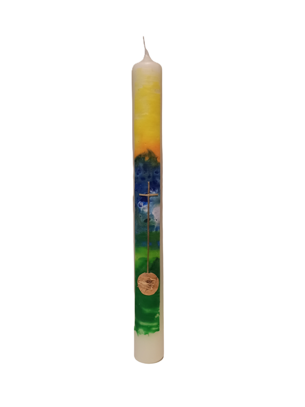 Taufkerze „Neue Schöpfung C“ (4 ×40 cm)