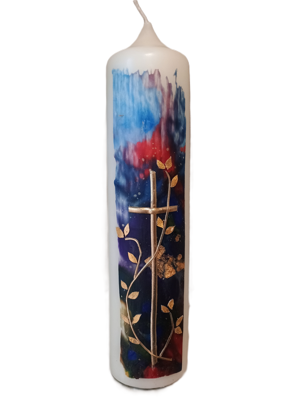 Trauerkerze violett (6×25)
