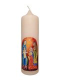 Weihnachtskerze „Anbetung der Könige“ (6×20 cm)