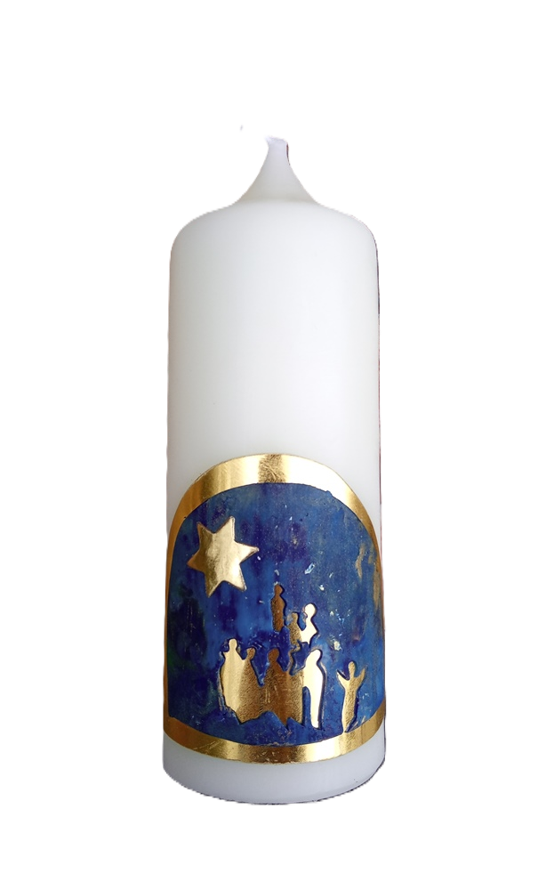Weihnachtskerze "Hirtenfeld"
