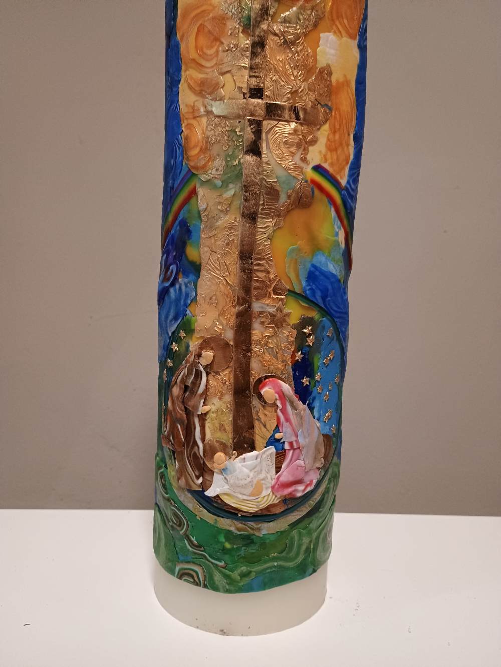"Weihnachten blüht" (10x50 cm)