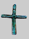 Keramik "Grünblaues Kreuz"