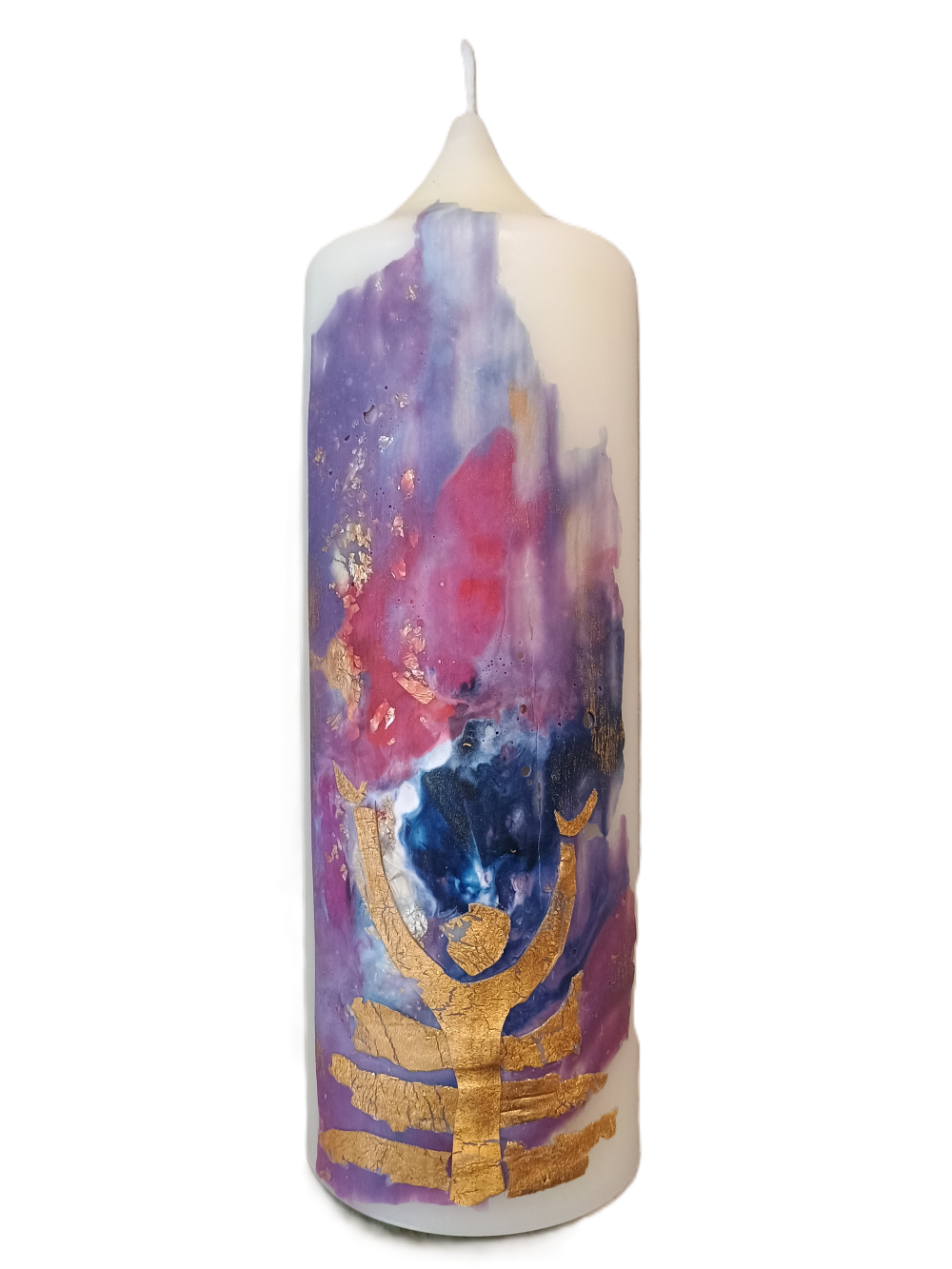 Kerze "aus der Tiefe" (8x25 cm)
