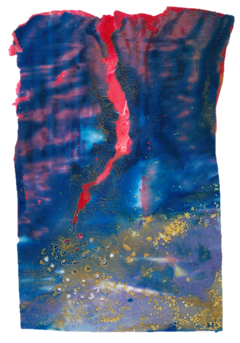 Wachsbild "Wetterleuchten"